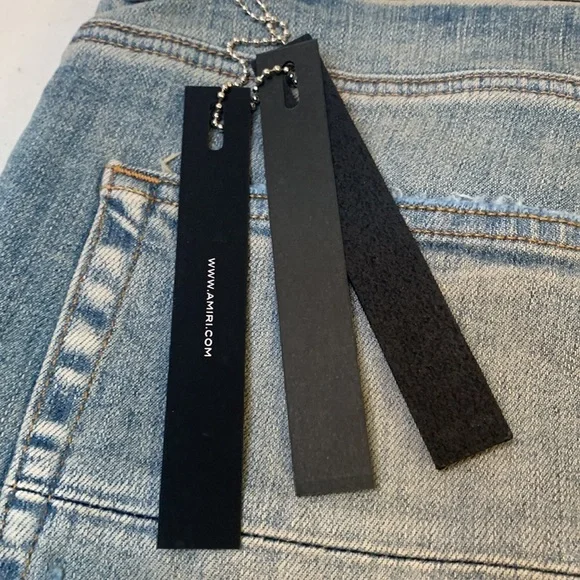 Amiri Mx1 Ultra-Suede Skinny Jeans Size 36 NWT - Picture 11 of 16